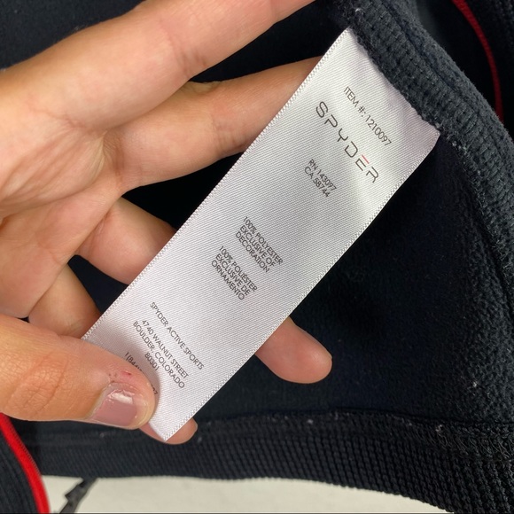 Spyder Kids Full Zip up Knitted Jacket sz L 14/16 - Picture 8 of 9